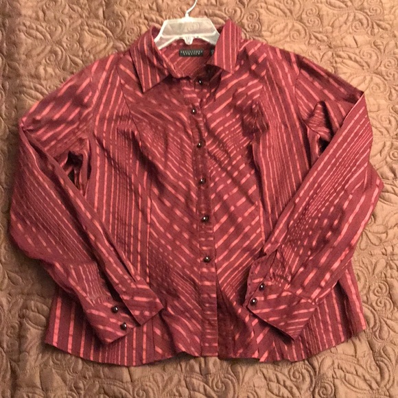 Apostrophe stretch long sleeved blouse 18/20 - Picture 5 of 5